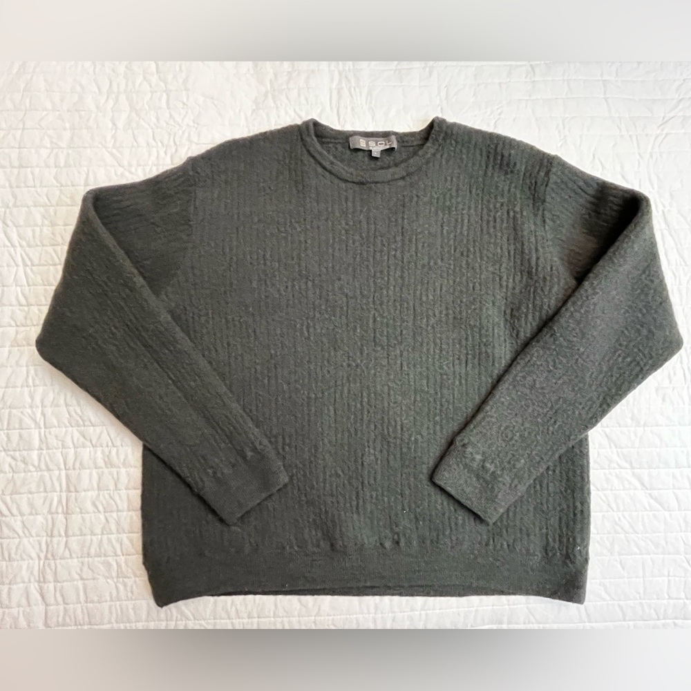 Sol alpaca green sweater